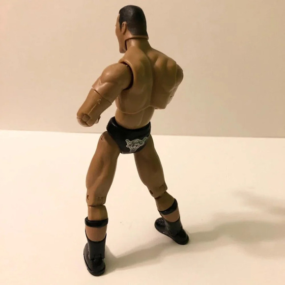 2000 WWF Jakks Pacific Finishing Moves Rock Bottom The Rock & Triple - Picture 5 of 16
